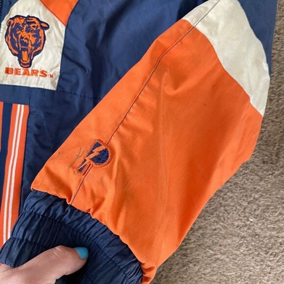 Vintage Pro Player NFL Experience Chicago Bears Football Coat Jacket Large Rever - Picture 5 of 8
